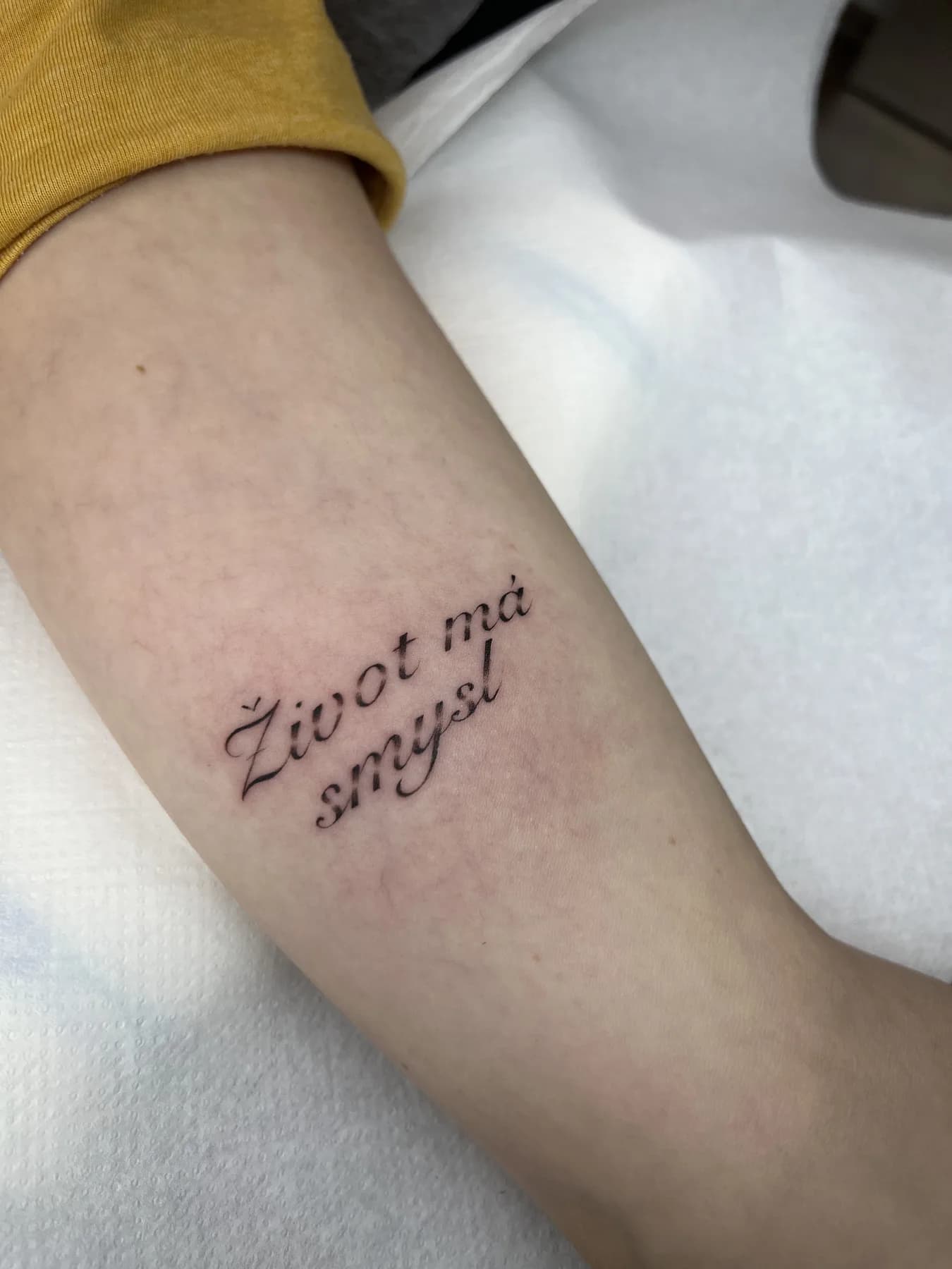 Tattoo by Nisa, script